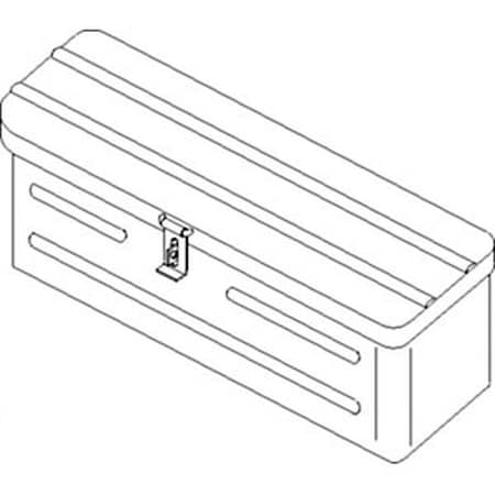 Aftermarket Tool Box, Metal, Blue 5A3BU